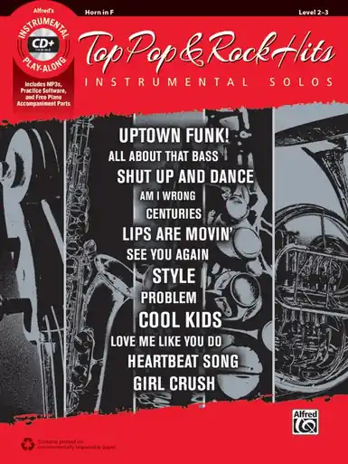 Heid Music | Top Pop & Rock Hits for French Horn w/CD Genuine