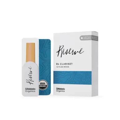 Heid Music | D'Addario Organic Reserve Bb Clarinet Reeds Strength 3.5+- Box of 10 Luxury