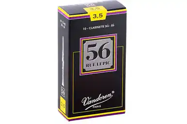 Heid Music | Vandoren 56 Rue Lepic Bb Clarinet Reeds Strength 3.5 - Box of 10 Free Returns