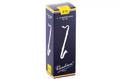 Heid Music | Vandoren Traditional Bass Clarinet Reeds Strength 3.5 - Box of 5 Best Price