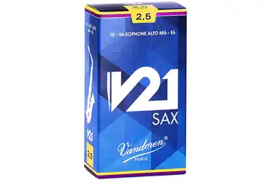 Heid Music | Vandoren V21 Alto Saxophone Reeds Strength 2.5 - Box of 10 Get Yours