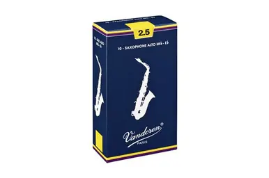 Heid Music | Vandoren Traditional Alto Saxophone Reeds Strength 2.5 - Box of 10 Low Price