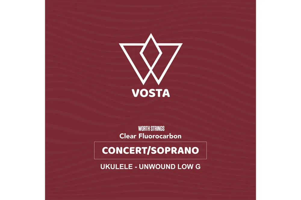 Vosta Clear Fluorocarbon Soprano/Concert Unwound Low G Ukulele Strings - Terry Carter Music Store Direct From Factory