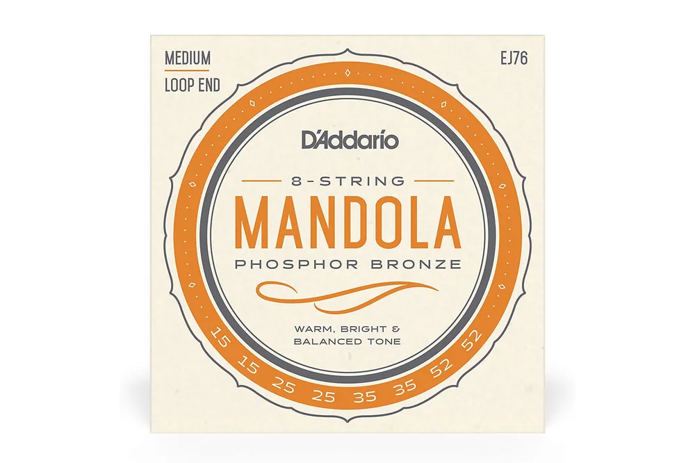 D'Addario EJ76 Phosphor Bronze 8-String Mandola Strings - Medium .015- - Terry Carter Music Store Big Sale