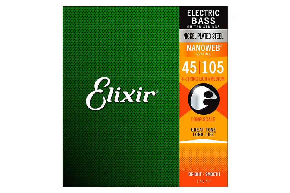 Elixir 14077 Nanoweb Nickel Plated Steel Electric Bass Strings - Light - Terry Carter Music Store Get Yours