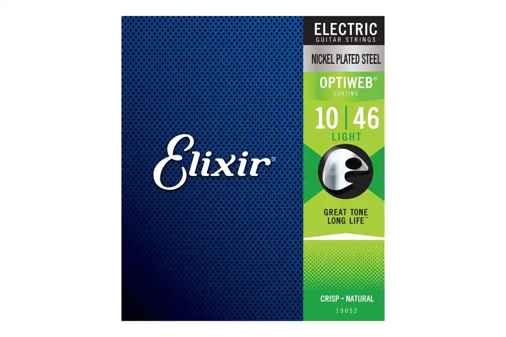 Elixir 19052 Optiweb Nickel Plated Steel Electric Guitar Strings - Lig - Terry Carter Music Store Low Price