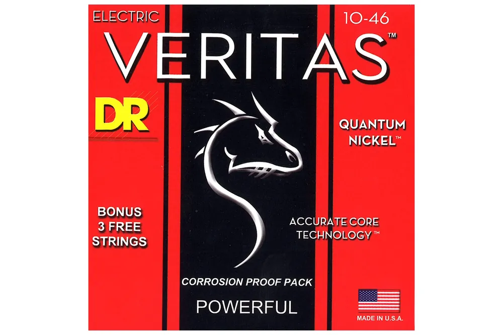 DR Strings Veritas Quantum Nickel Medium 10-46 Electric Guitar Strings - Terry Carter Music Store Hot Picks