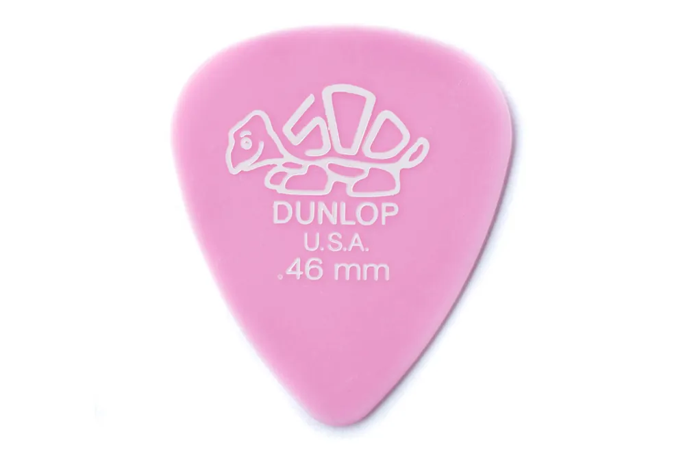 Dunlop Delrin 500 Standard .46mm Pink Guitar & Ukulele Picks 12 Pack - Terry Carter Music Store Brand New