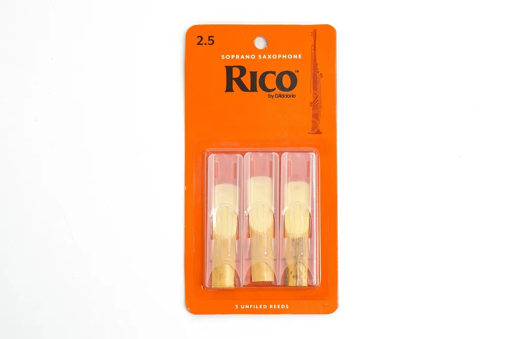 Rico by D'Addario Soprano Saxophone Reeds Strength 2.5 - 3 Pack - Terry Carter Music Store Exclusive