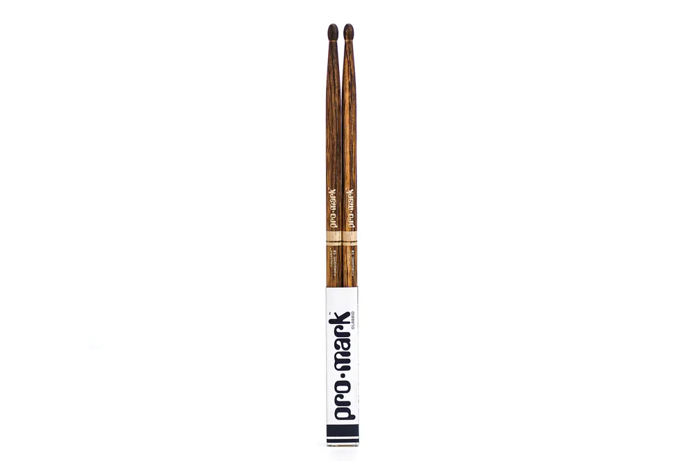 Best Seller ProMark Classic Forward 5B FireGrain Hickory Drumstick Oval Wood Tip - Terry Carter Music Store