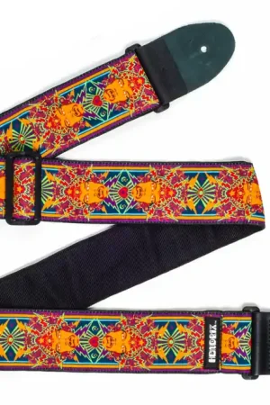 Worldwide Shipping Dunlop Jimi Hendrix JH04 Poster Guitar Strap - Terry Carter Music Store