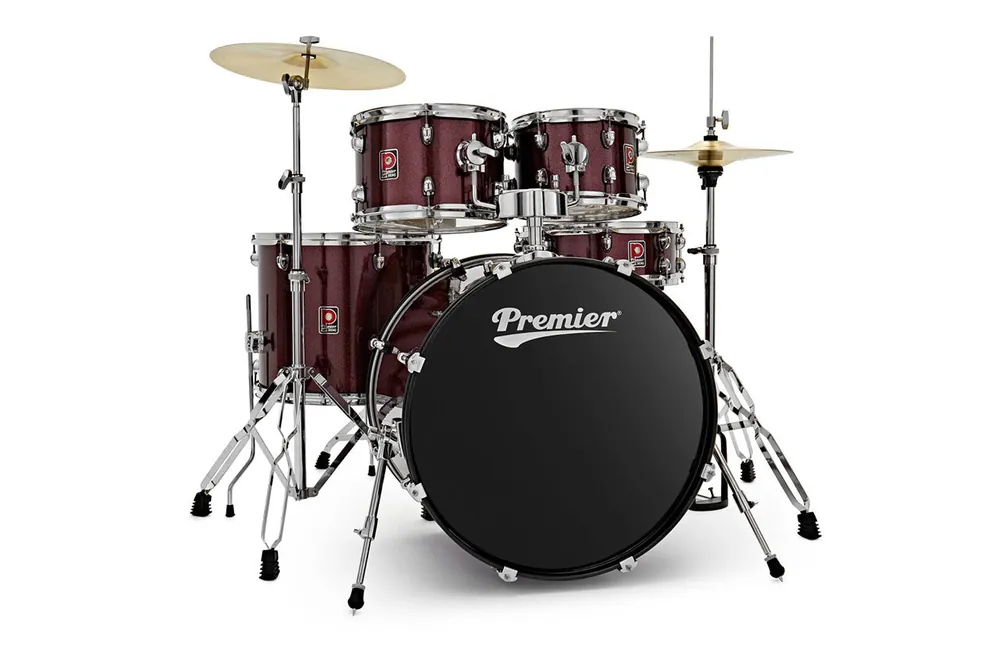 Popular Premier Revolution 22" Red Sparkle Drum Kit - Terry Carter Music Store