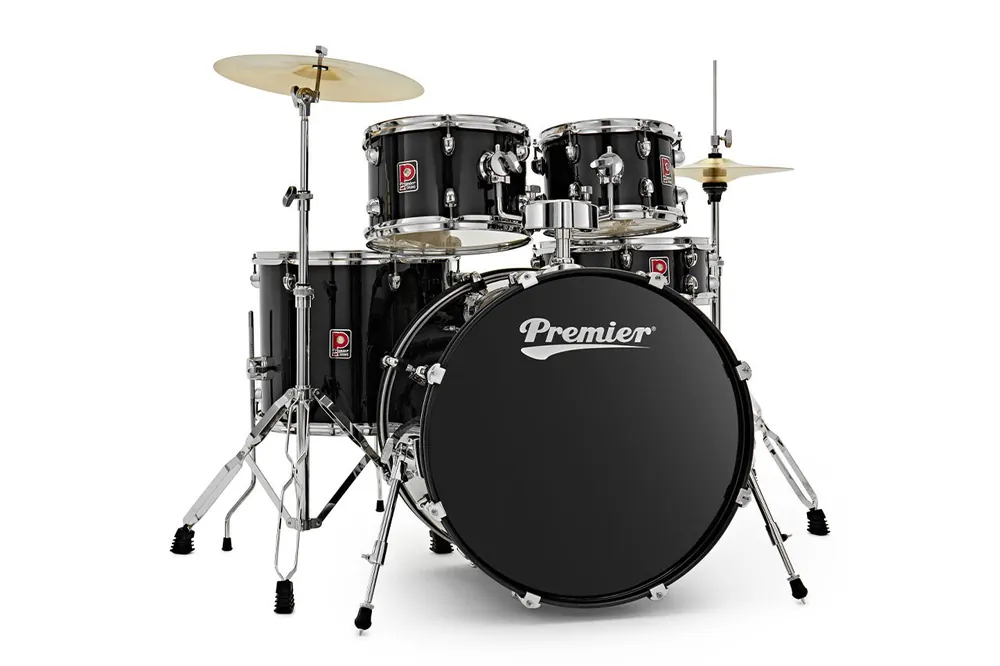 Hot Deal Premier Revolution 22" Black Drum Kit - Terry Carter Music Store