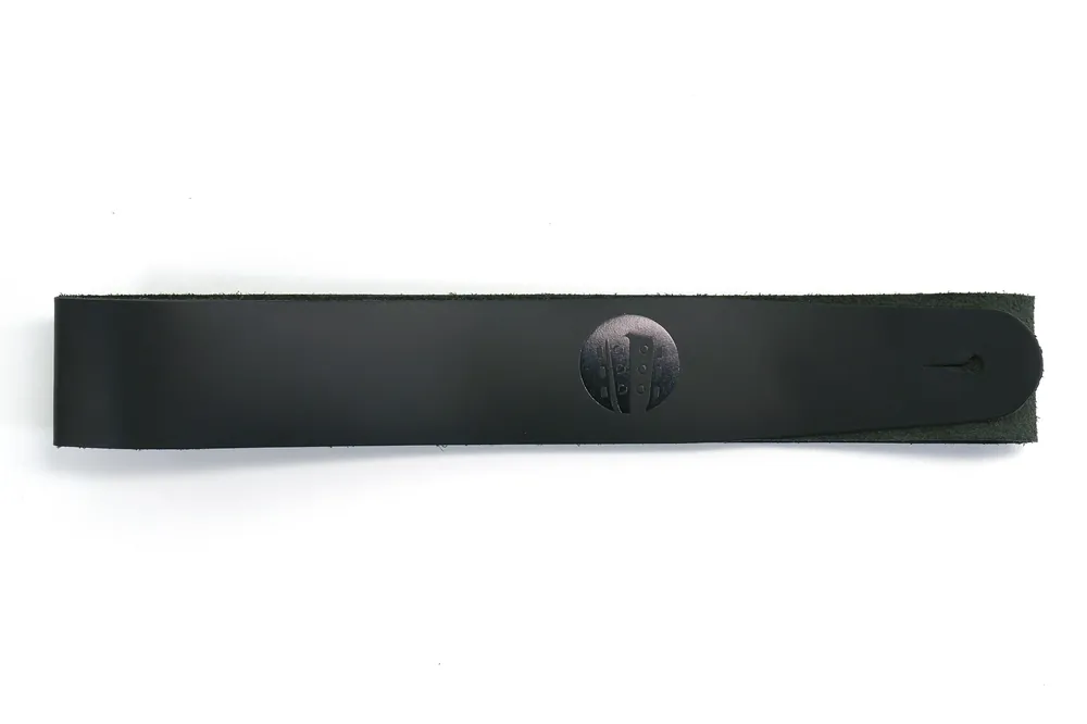 Terry Carter Music Store 2 Inch Leather Guitar Strap - BLACK - Terry Carter Music Store Free Delivery