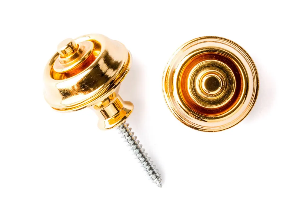 Price Cut Dunlop SLS1034G Straplok Strap Retainers Dual Design - GOLD - Terry Carter Music Store