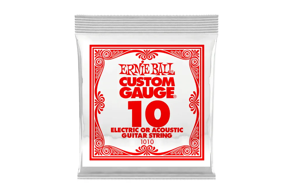 Ernie Ball Plain Steel String Electric or Acoustic Guitar SINGLE STRIN - Terry Carter Music Store Discount
