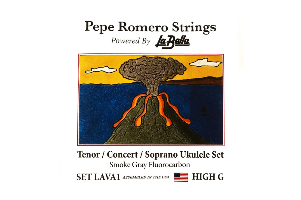 Factory Price Pepe Romero LAVA1 Tenor/Concert/Soprano Smoke Gray Fluorocarbon Ukulel - Terry Carter Music Store
