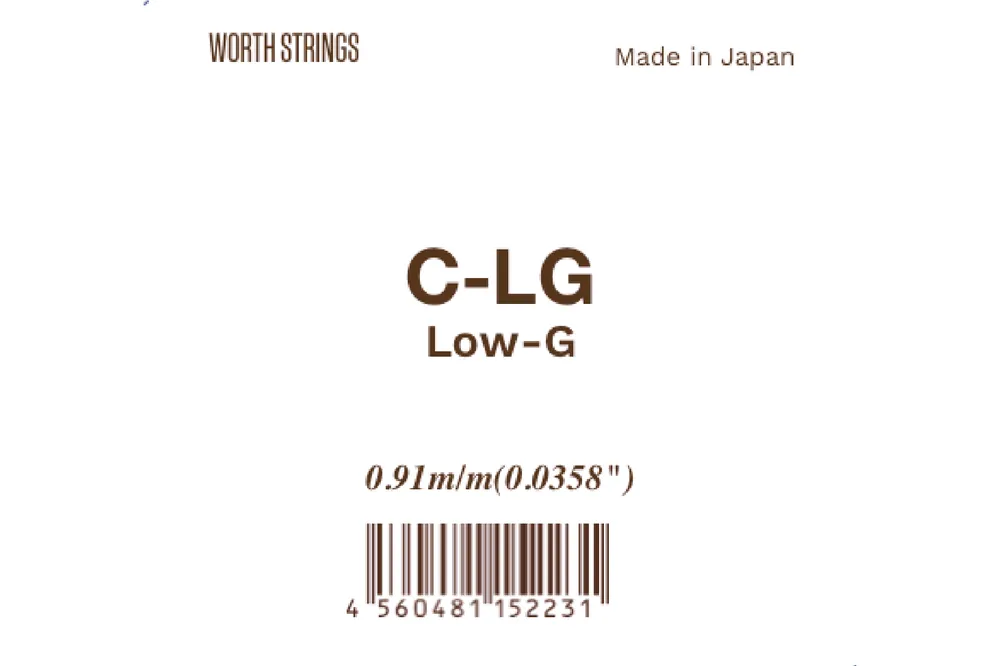 Worth Clear Fluorocarbon SINGLE STRING Low G Tenor/Concert/Soprano Uku - Terry Carter Music Store Markdown