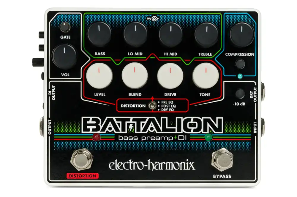 Money Back Guarantee Electro-Harmonix Battalion Bass Preamp & DI - Terry Carter Music Store