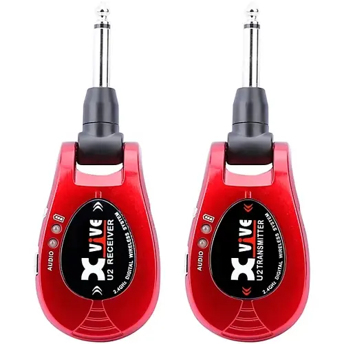 U2-RED U2 Guitar Wireless System Carbon : Xvive Express Delivery