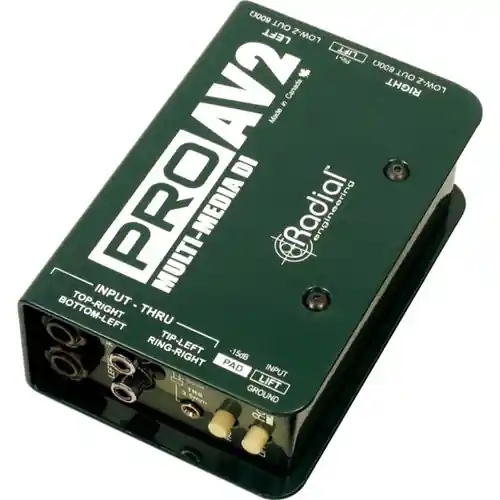 Bulk Order PROAV2 Stereo Passive Multimedia Direct Box : Radial Engineering