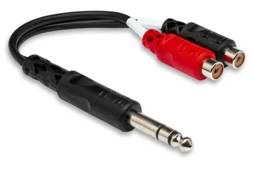 1/4 in TRS to Dual RCAF Stereo Breakout : Hosa Top Rated