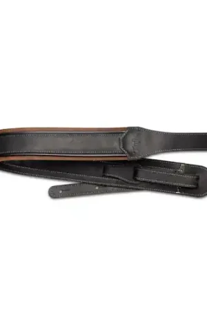 4128-25 American Dream 2.5" Leather Guitar Strap - Brown/Black : Taylor Time-Limited