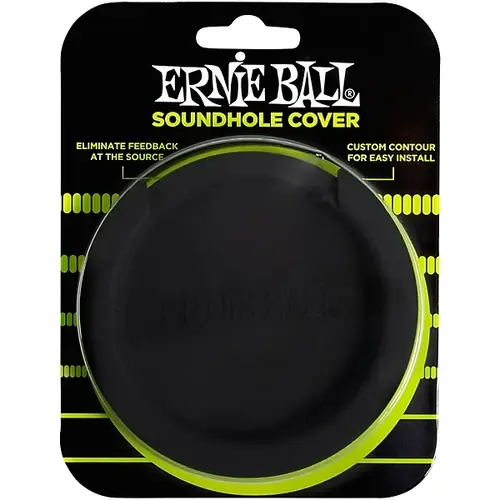 Worldwide Shipping P09618 Acoustic Soundhole Cover Black : Ernie Ball