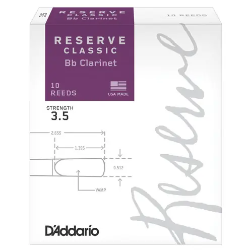 Viral DCT1035 Clarinet 3.5 Reserve Classic Reed : D'Addario