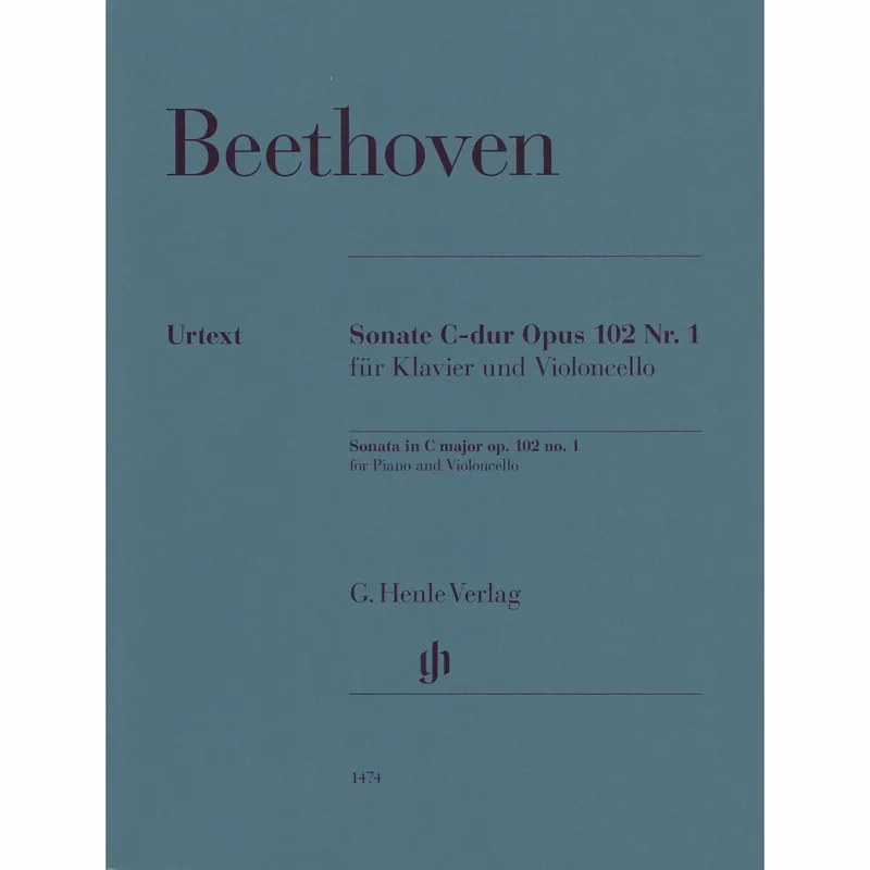 Authentic Beethoven — Sonata in C Major, Op. 102, No. 1 for Cello and Piano