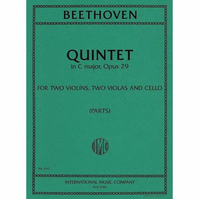 Beethoven — String Quintet in C Major, Op. 29 Direct From Manufacturer