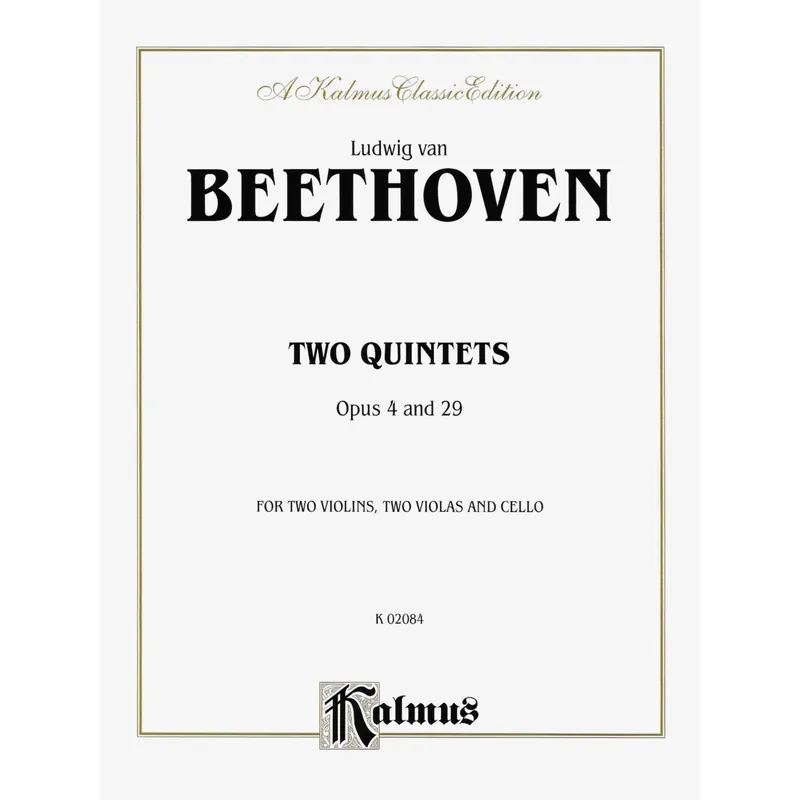 Latest Beethoven — Two Quintets, Opp. 4 & 29