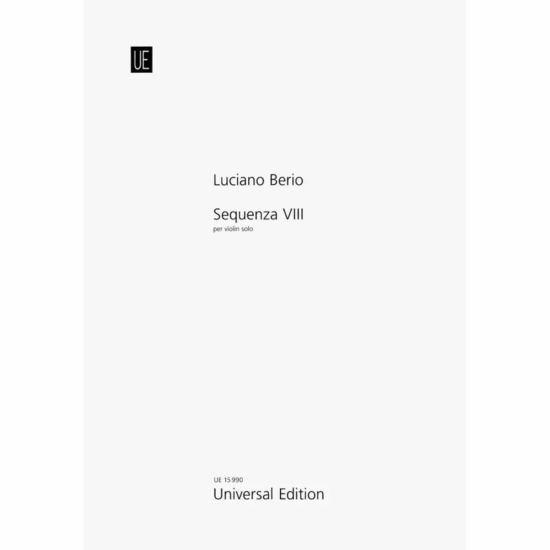 Berio — Sequenza VIII for Solo Violin Express Delivery