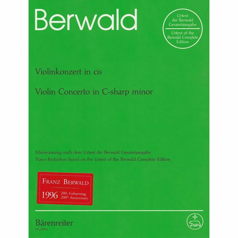 Instant Buy Berwald — Violin Concerto in C-sharp Minor for Violin and Piano
