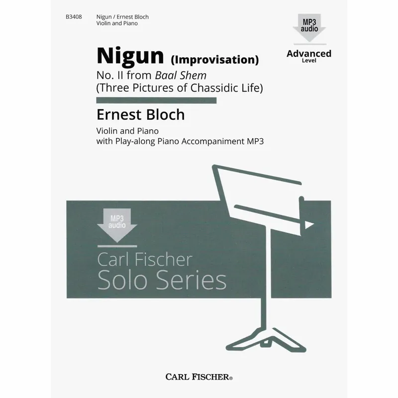 Certified Bloch — Nigun, No. II from Baal Shem for Violin and Piano
