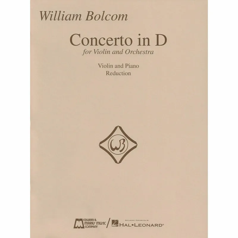 Shop Now Bolcom — Concerto in D for Violin and Piano