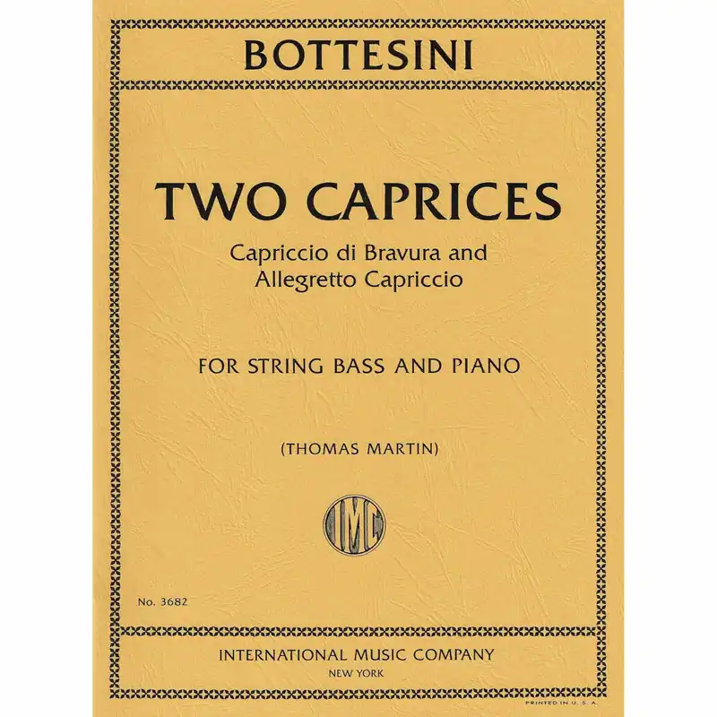 Low Price Bottesini — Two Caprices for Bass and Piano