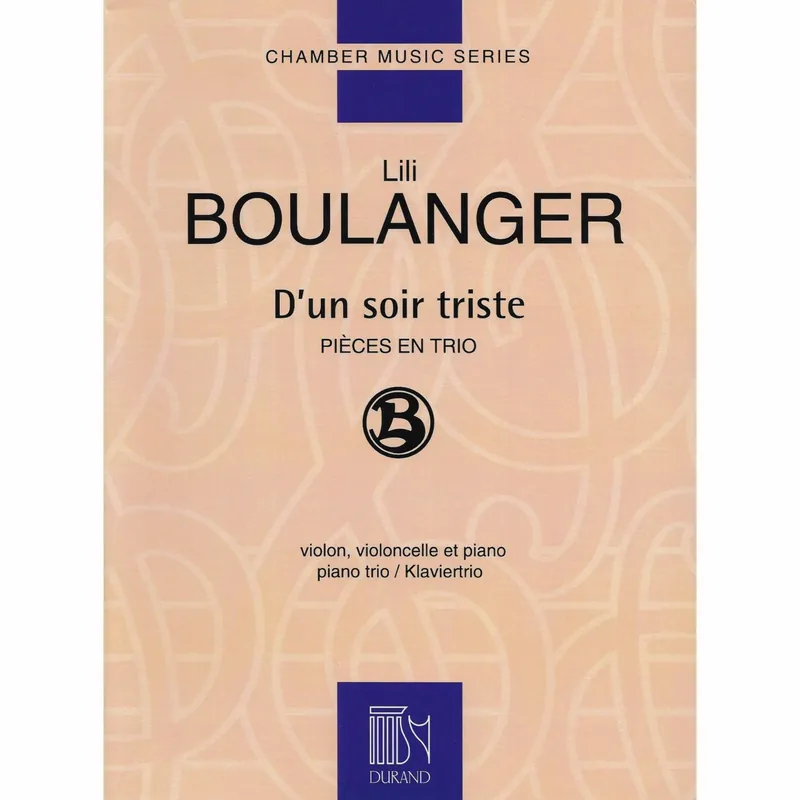 Boulanger — D’un soir triste for Piano Trio Wholesale