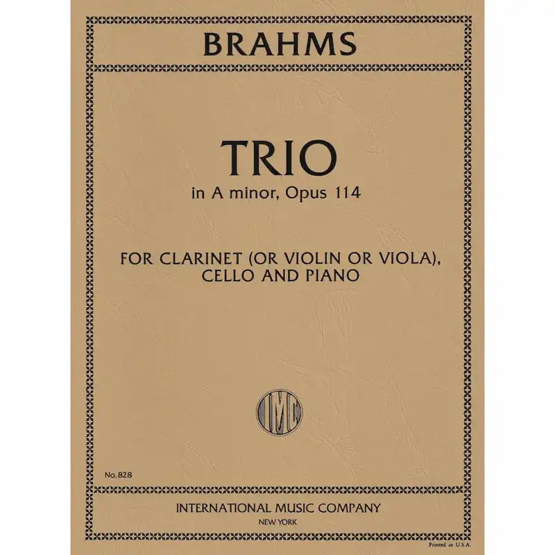 Brahms — Clarinet Trio in A Minor, Op. 114 Get Yours