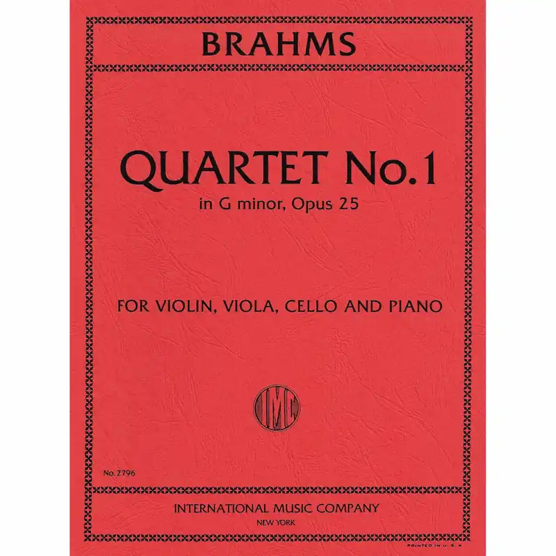 Brahms — Piano Quartet No. 1 in G Minor, Op. 25 Super Sale
