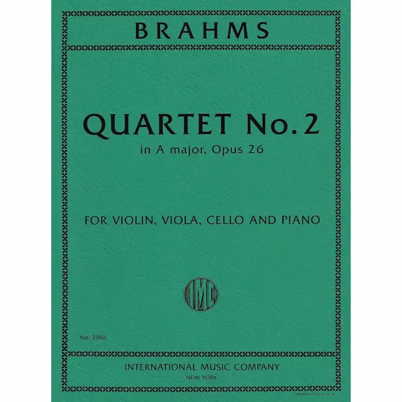 In Demand Brahms — Piano Quartet No. 2 in A Major, Op. 26