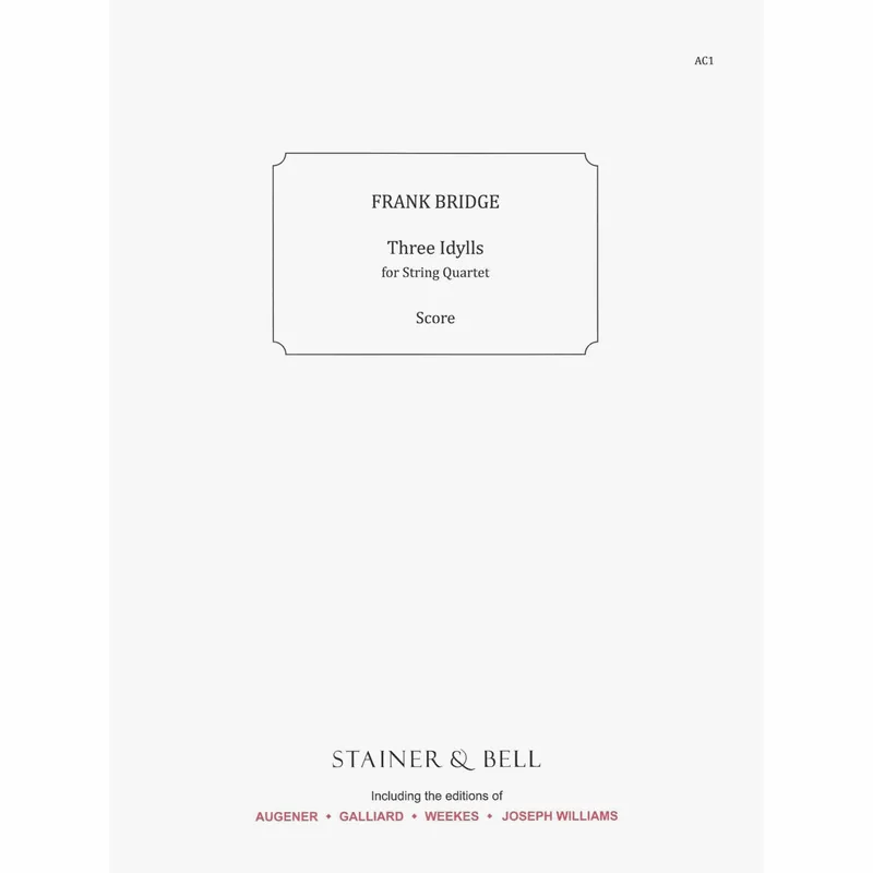 Bridge — Three Idylls for String Quartet Exclusive Offer
