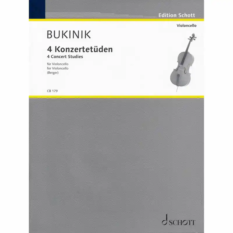 Bukinik — 4 Concert Studies for Solo Cello New Release