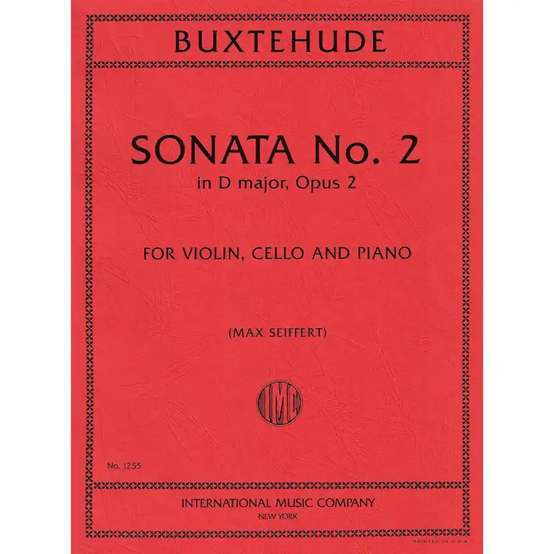 Buxtehude — Sonata No. 2 in D Major, Op. 2 for Piano Trio Mega Sale