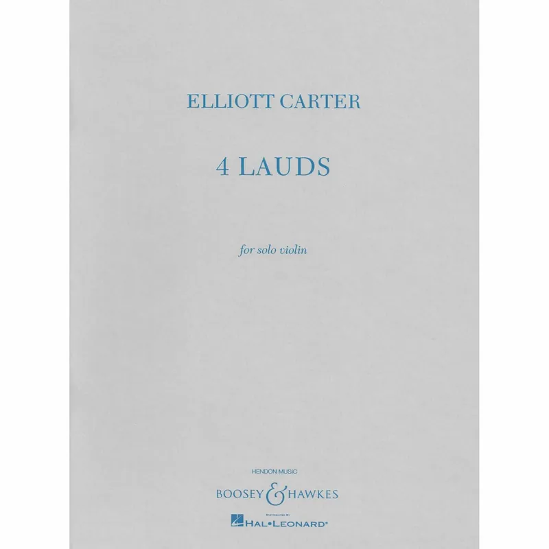 Carter — 4 Lauds for Solo Violin Limited Edition
