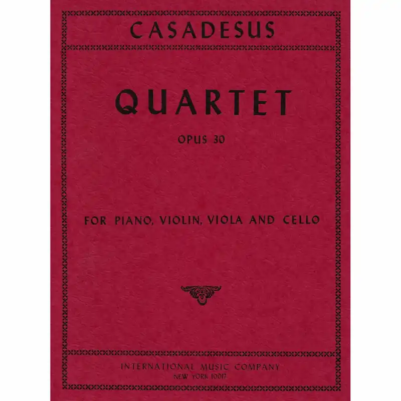Casadesus — Piano Quartet, Op. 30 Affordable
