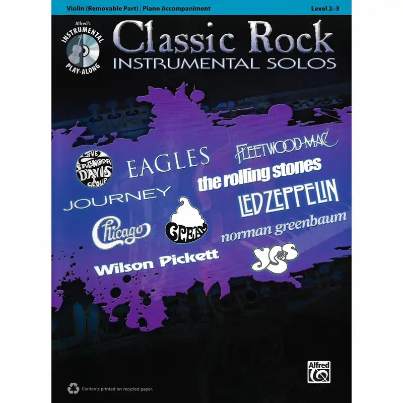 Order Now Classic Rock for Violin, Viola, or Cello and Piano