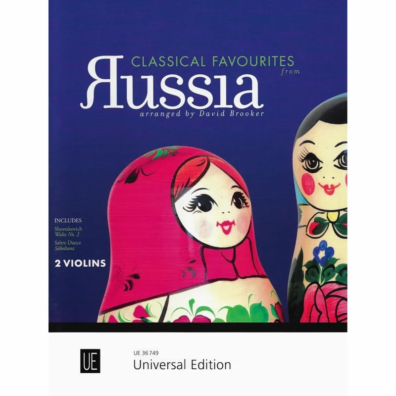 Classical Favourites from Russia for Two Violins No Minimum Order