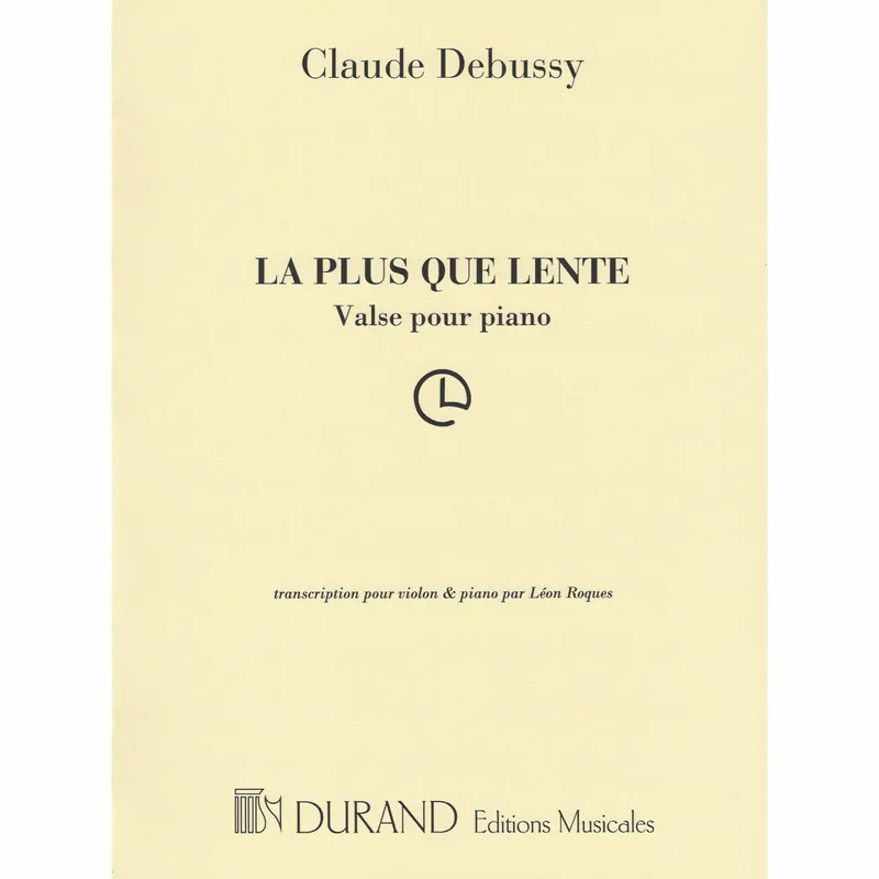 Debussy — La plus que lente for Violin and Piano Hassle-Free Returns