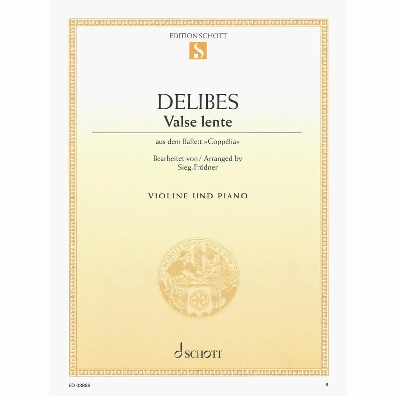 Don’t Miss Out Delibes — Valse lente, from Coppelia for Violin and Piano